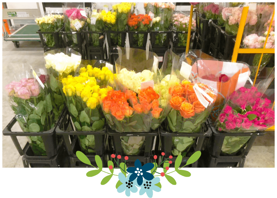 FLSの内部の写真で、出荷前の花のイメージを表しています。